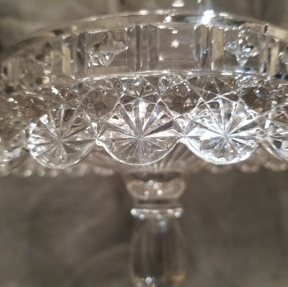 Antique crystal  Compote - Picture 3 of 5